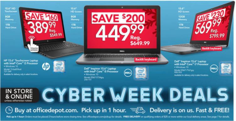 The best Office Depot and OfficeMax Cyber Monday laptop, desktop PC deals