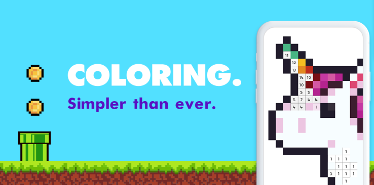 Pixel art coloring book apps are the newest App Store craze