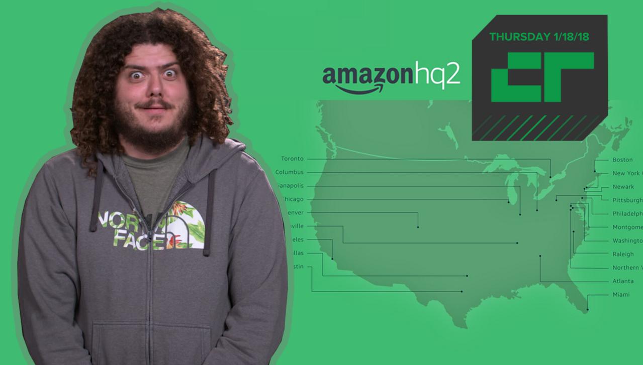 Crunch Report | Amazon reveals 20 finalists for second HQ