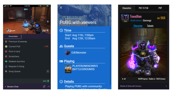 Twitch’s extensions come to mobile