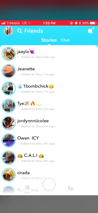 Snapchat brings back chronological Stories feed for some