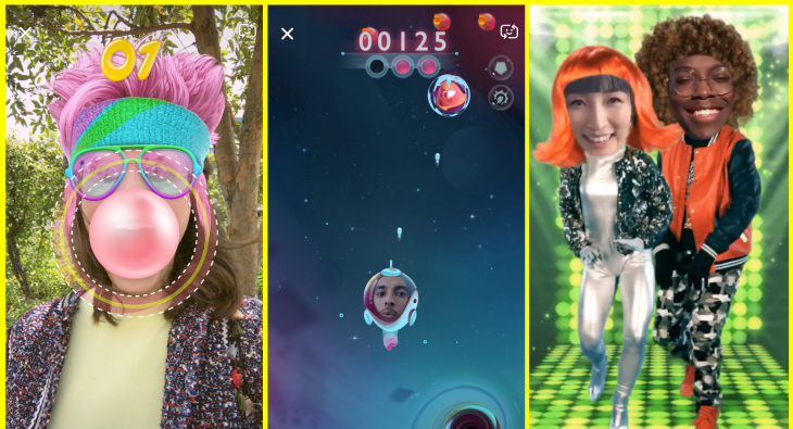 Snapchat launches AR selfie games called Snappables