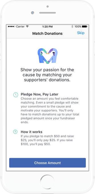 Facebook drops fundraising fees for personal causes