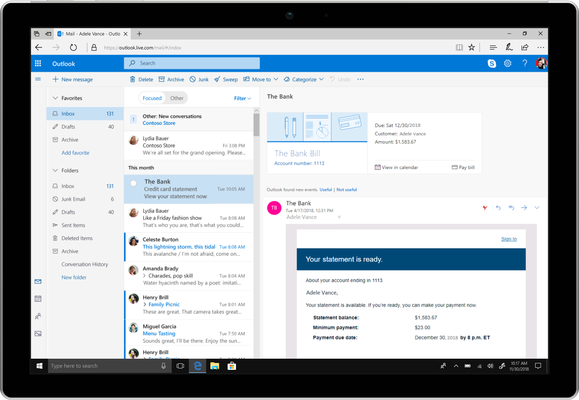 Following Gmail’s makeover, Outlook rolls out new features focused on business users