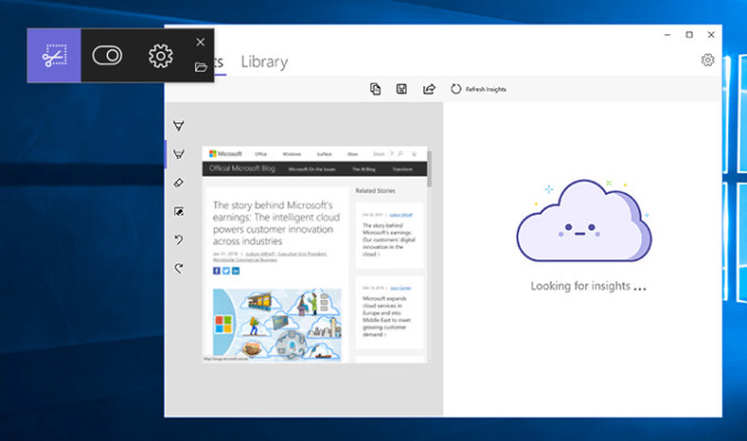 Microsoft’s Snip Insights puts A.I. technology into a screenshot-taking tool