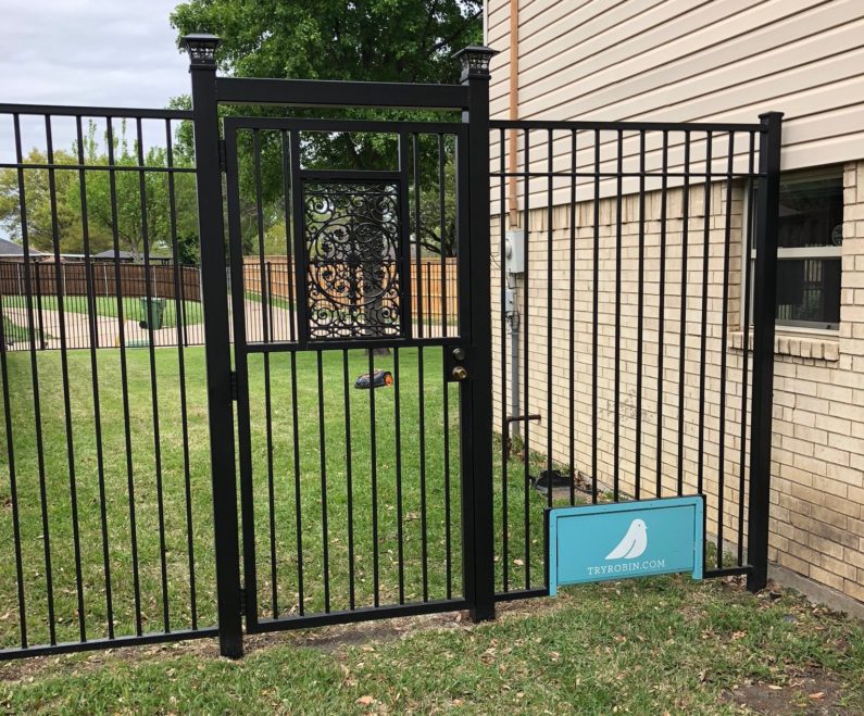 Robin’s robotic mowers now have a patented doggie door just for them