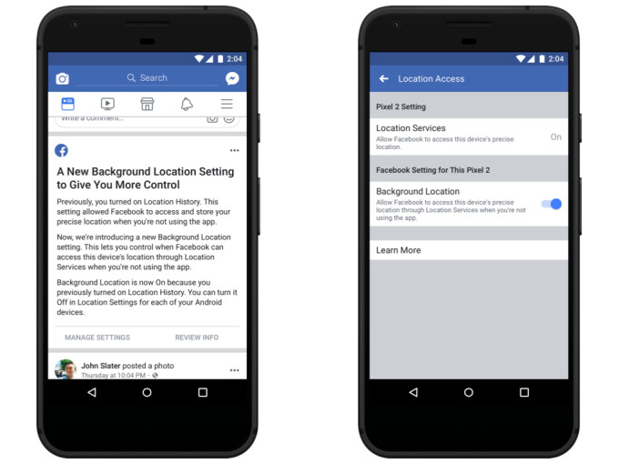 Facebook adds new background location privacy controls to its Android app