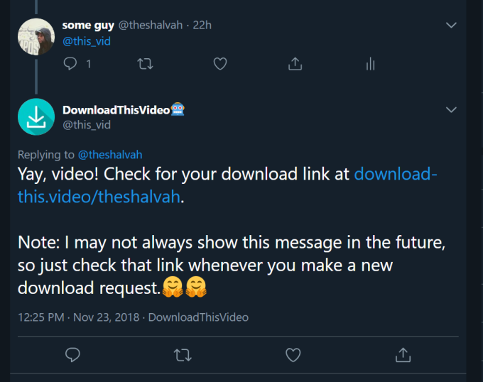 This handy Twitter video downloader bot is now seeing 7,500 requests a day