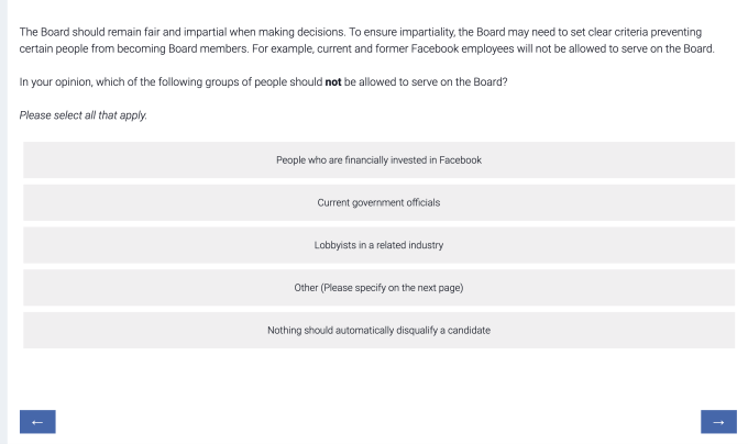 Facebook asks for public input about its plans for a content oversight board