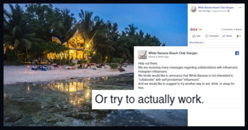 Beach Club: No, You Can’t Pay Us With Instagram ‘Influence’