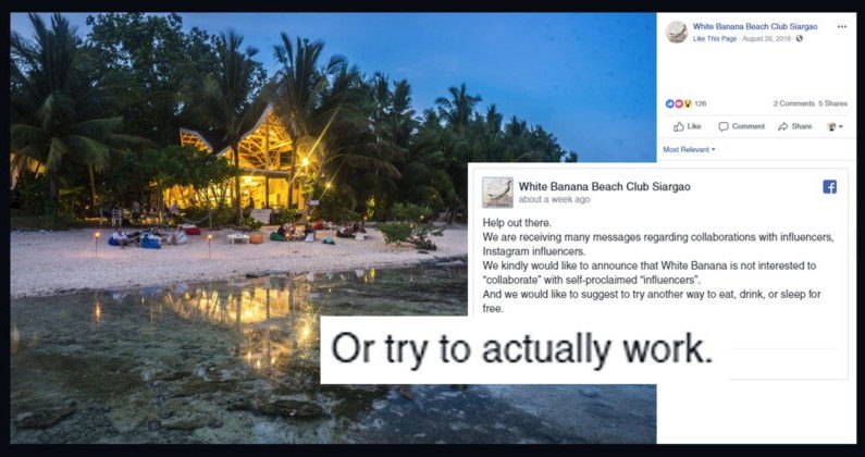 Beach Club: No, You Can’t Pay Us With Instagram ‘Influence’